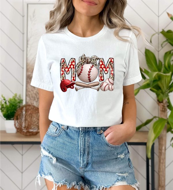 Baseball Mama Shirt - Baseball Mom Shirt for Women - Sports Mom T-Shirt - Family Baseball Lover Gift - Mother's Day Shirt - Image 3