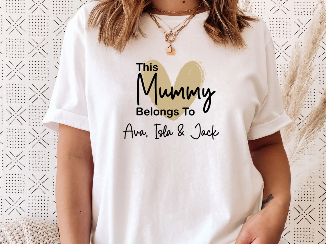 This Mummy Belongs To, Mummy Shirt, Custom Mama Shirt, Personalized Shirt, New Mum Gift