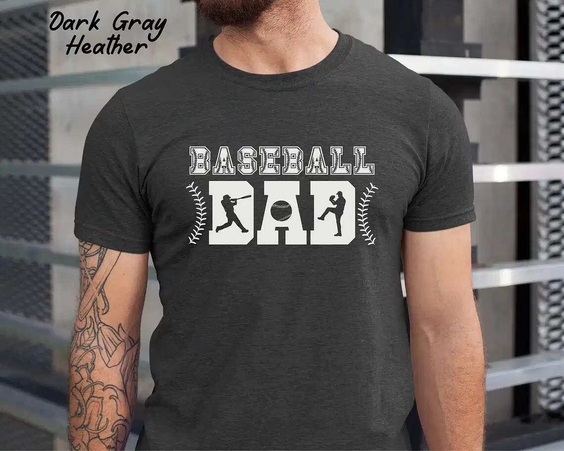 Baseball Dad Silhouette Shirt ? Perfect Game Day Outfit for Proud Dads