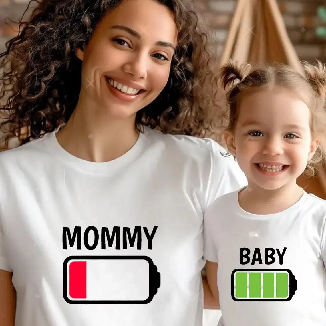 Battery Family Shirts, Low Battery Full Battery T-Shirt, Funny Family Matching, Mommy And Me Shirt, Dad And Son Shirt, The Best Family Matching Gift