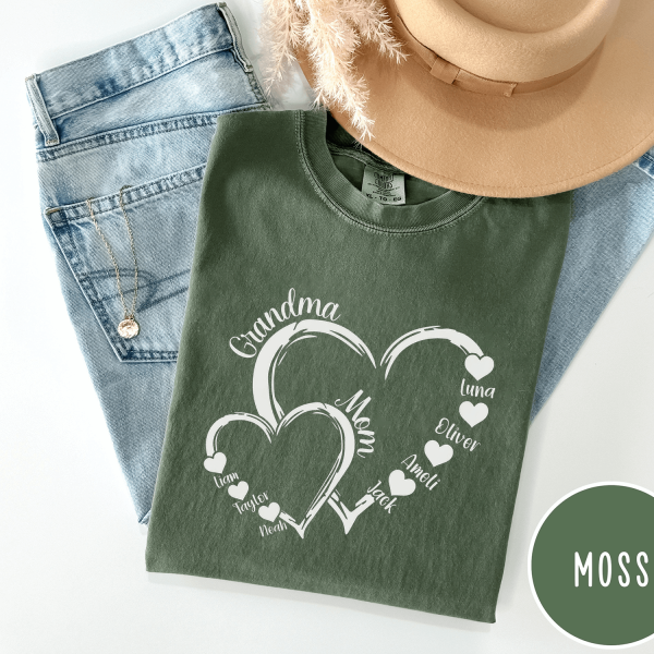A Grandma's and Mom's Love Never Ends, Personalized Sweatshirt with Kids' Names - Image 5