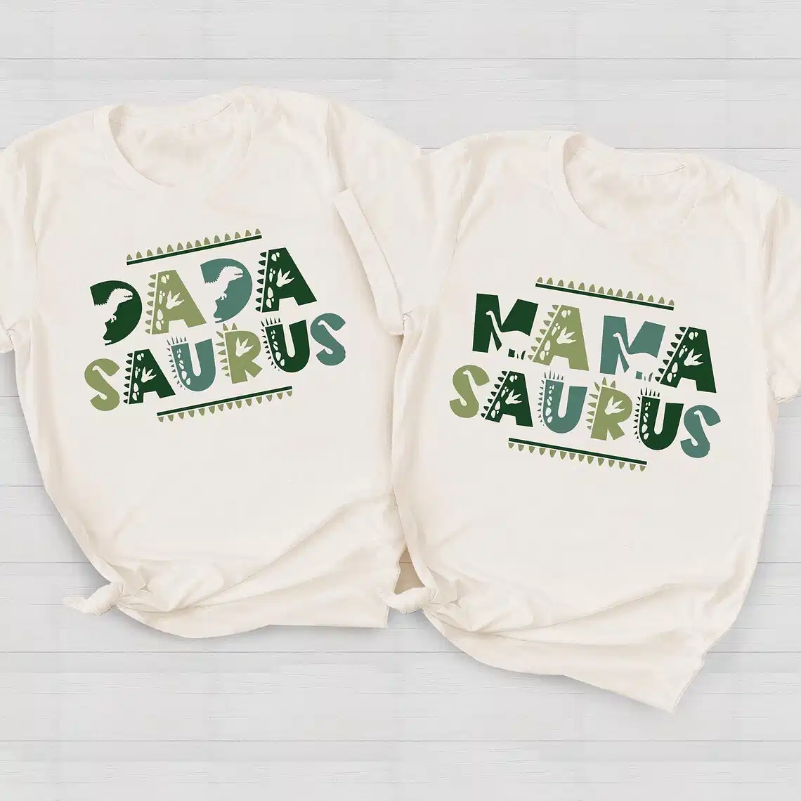 Mama Saurus, Dada Saurus Tees T-Shirt, Mother's Day, Father Day, Couple Matching, The Best Family Holiday Gift