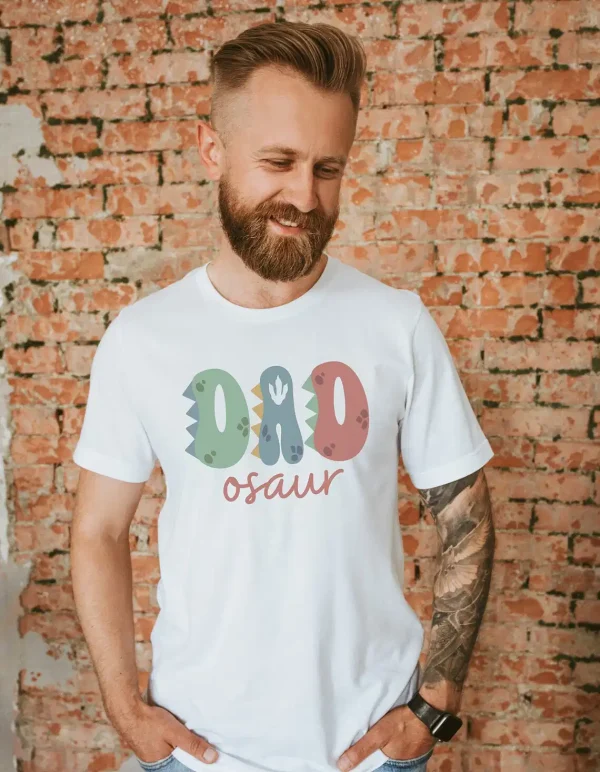 Mama Saurus, Dad Saurus Tees T-Shirt, Mother's Day, Father Day, Couple Matching, The Best Family Holiday Gift - Image 2