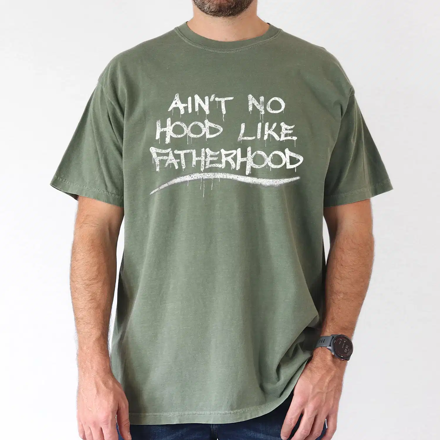 Ain't No Hood Like Fatherhood T-Shirt, Gift for Dad, The Best Father's Day Gift