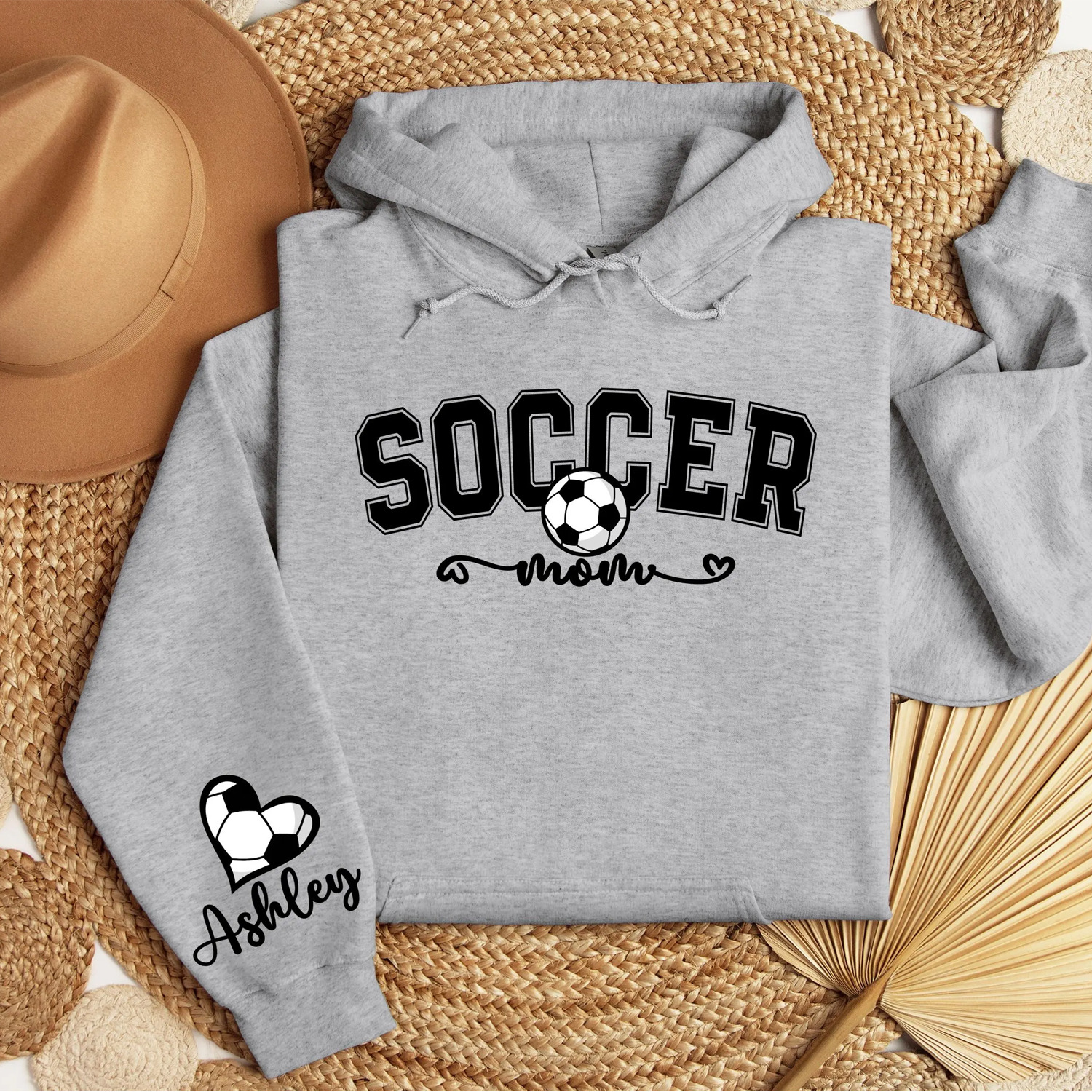 Personalized Soccer Mom Hoodie, Custom Name Soccer Mom - Personalized Hoodie - The Best Mother's Day Gift
