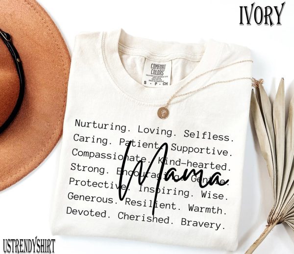 Retro Mama Shirt, Mothers Day Gift From Daughter for Mom Mama T-shirt, For Birthday For Her Baby Shower, Mother's Day Gift - Image 2