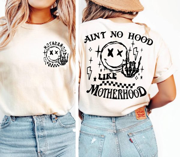 Rock Mom, Ain't No Hood Like Motherhood, Rock Band Cool T-Shirt, Happy Mother's Day, The Best Gift for Women - Image 4