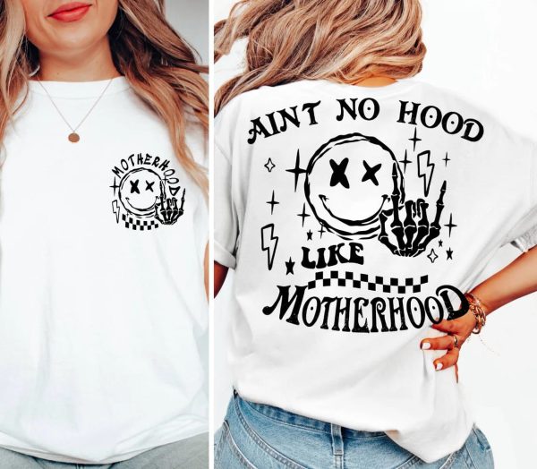 Rock Mom, Ain't No Hood Like Motherhood, Rock Band Cool T-Shirt, Happy Mother's Day, The Best Gift for Women - Image 2