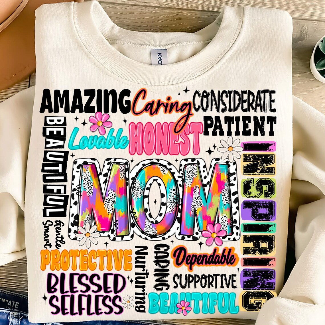 She is Mom, Retro Blessed Mom, Mom Life, Retro Mama Quotes Sweatshirt, Mother's Day Gift