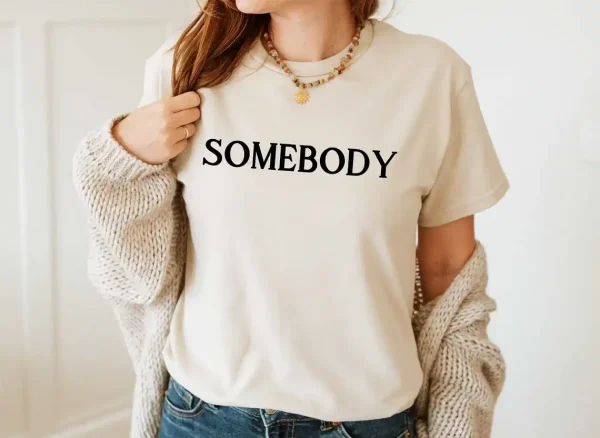 Couples Matching T-Shirt With Somebody and Somebody Problem Print Design, The Best Family Matching Gift - Image 3