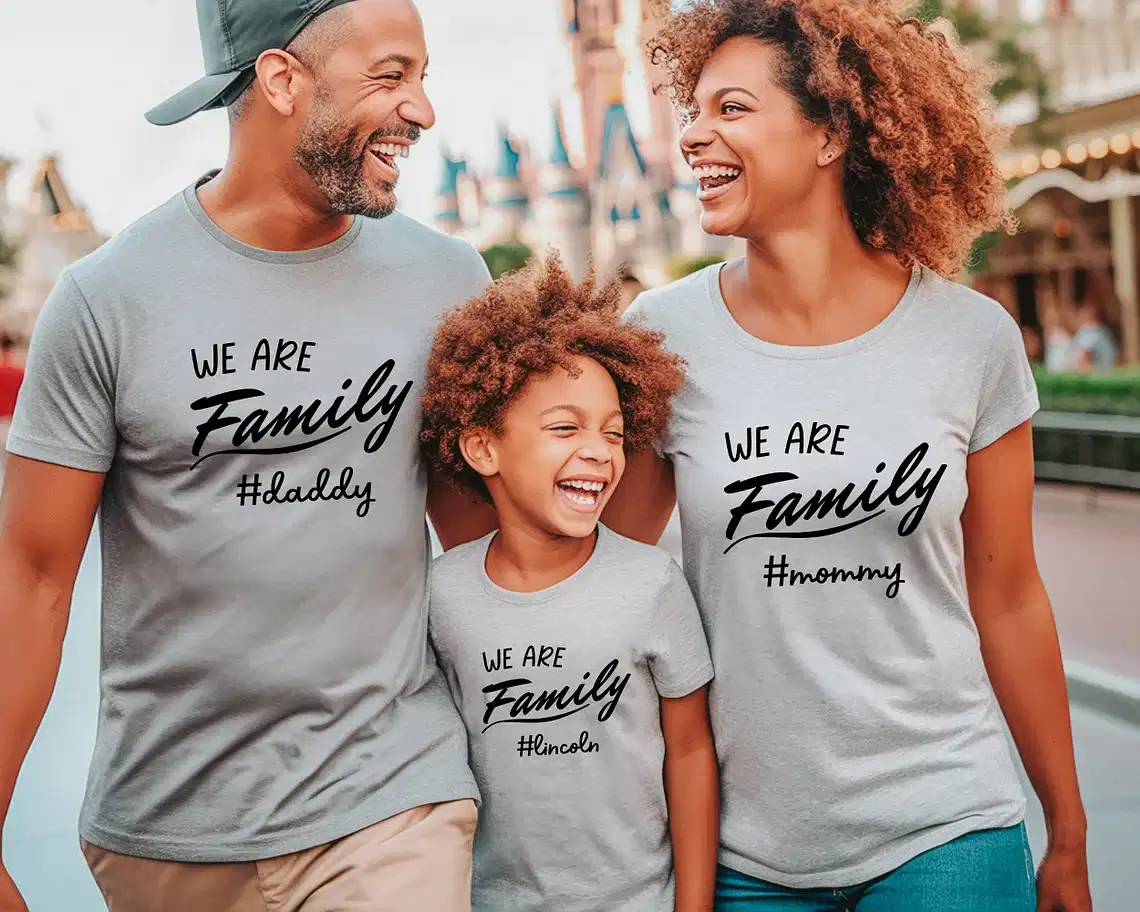 We Are Family T-Shirt, Family Matching, Matching Tee, Gift For Family, Gift For Mom, Gift For Dad, Cute Family Shirt