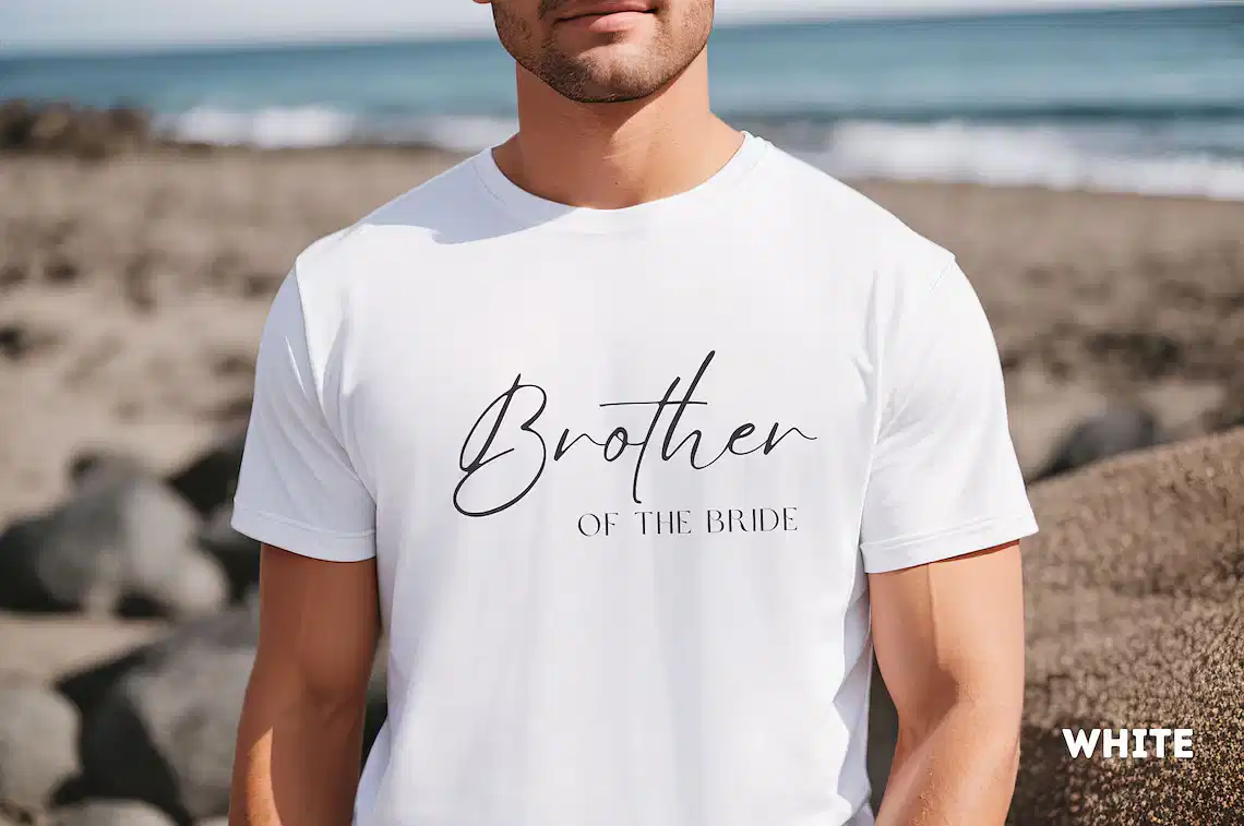 Brother On The Bride T-Shirt, Cool Brothers Club Shirt, Brother Birthday Gift, Best Brother Shirt, Shirt for Brother