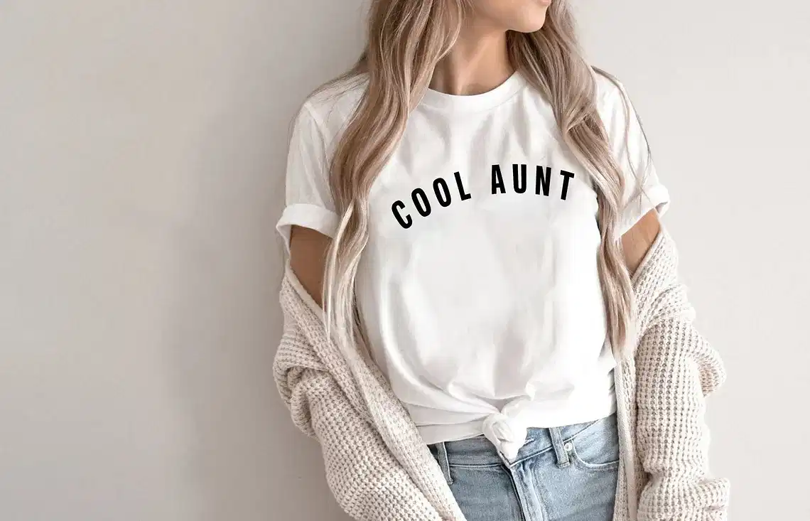 Aunt T-Shirt, Cute Auntie Shirts, New Aunt Gift, Pregnancy Announcement, Gift for Aunt, Pregnancy Reveal to Aunt Cool Aunt Club