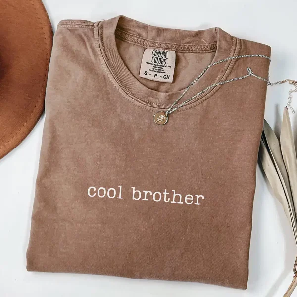 Cool Brother T-Shirt, Cool Brothers Club Shirt, Brother Birthday Gift, Best Brother Shirt, Shirt for Brother - Image 3