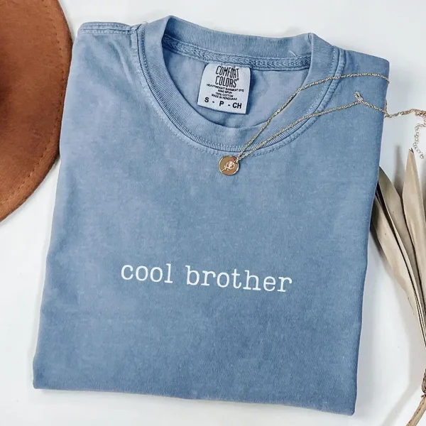 Cool Brother T-Shirt, Cool Brothers Club Shirt, Brother Birthday Gift, Best Brother Shirt, Shirt for Brother - Image 2