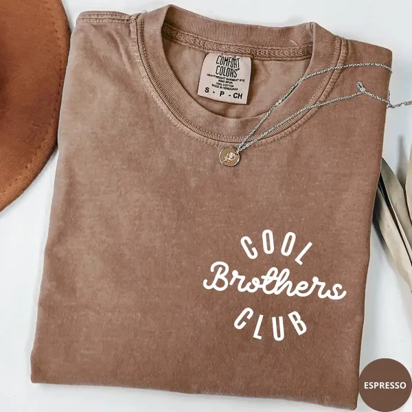 Cool Brothers Club T-Shirt, Brother Birthday Gift, Best Brother Shirt, Shirt for Brother - Image 2