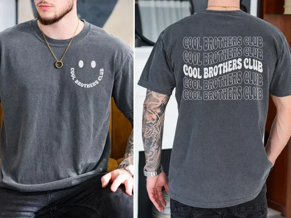 Cool Brothers Club T-Shirt, Brother Birthday Gift, Best Brother Shirt, Shirt for Brother - Image 4