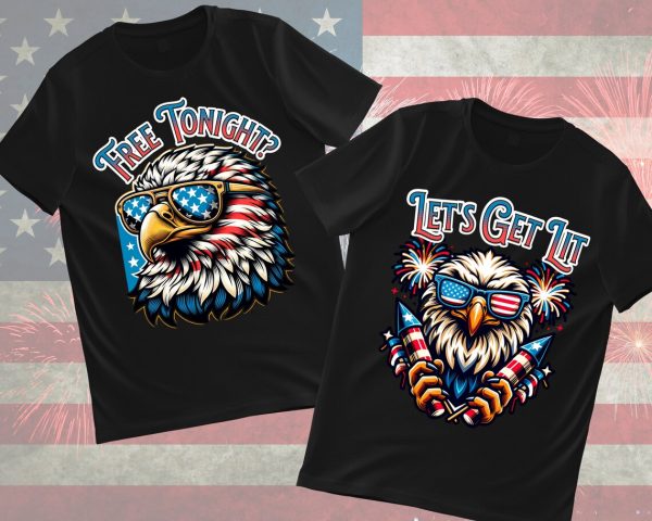 Matching July 4th Couple Shirts – His & Hers Patriotic Flag Tees – Independence Day Anniversary Gift for Husband & Wife - Image 3