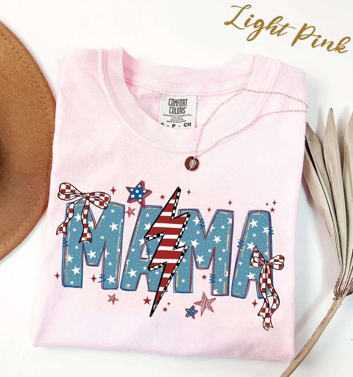 Retro USA Tee, American Mama, Mama T-Shirt, Retro Mama America, 4th of July T-Shirt, American Mama, USA T-Shirt