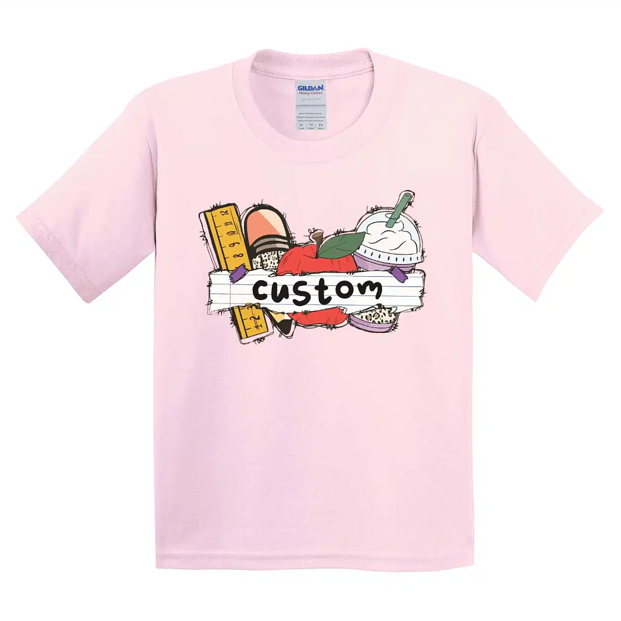 Personalized Student Name Shirt – Custom Back to School Tee – Hello School T-Shirt for Kids – First Day Outfit