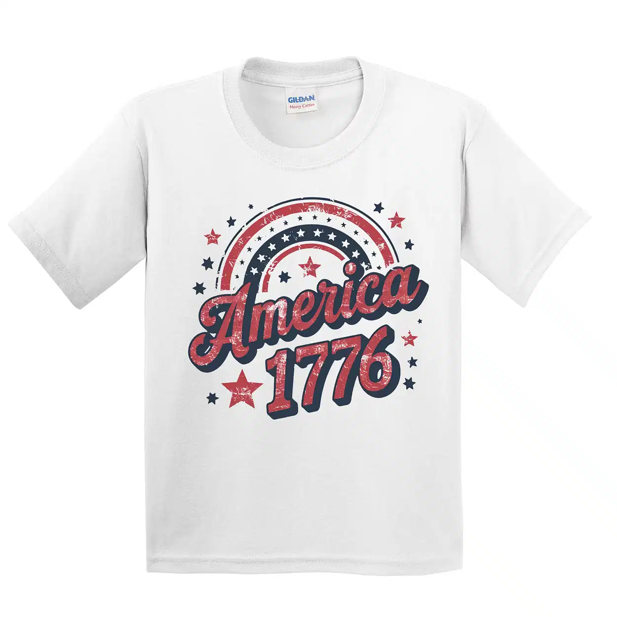 America 1776 Kids T-Shirt – 4th of July Youth Tee, Patriotic Toddler Shirt, Cute Trendy American T-Shirt for Independence Day