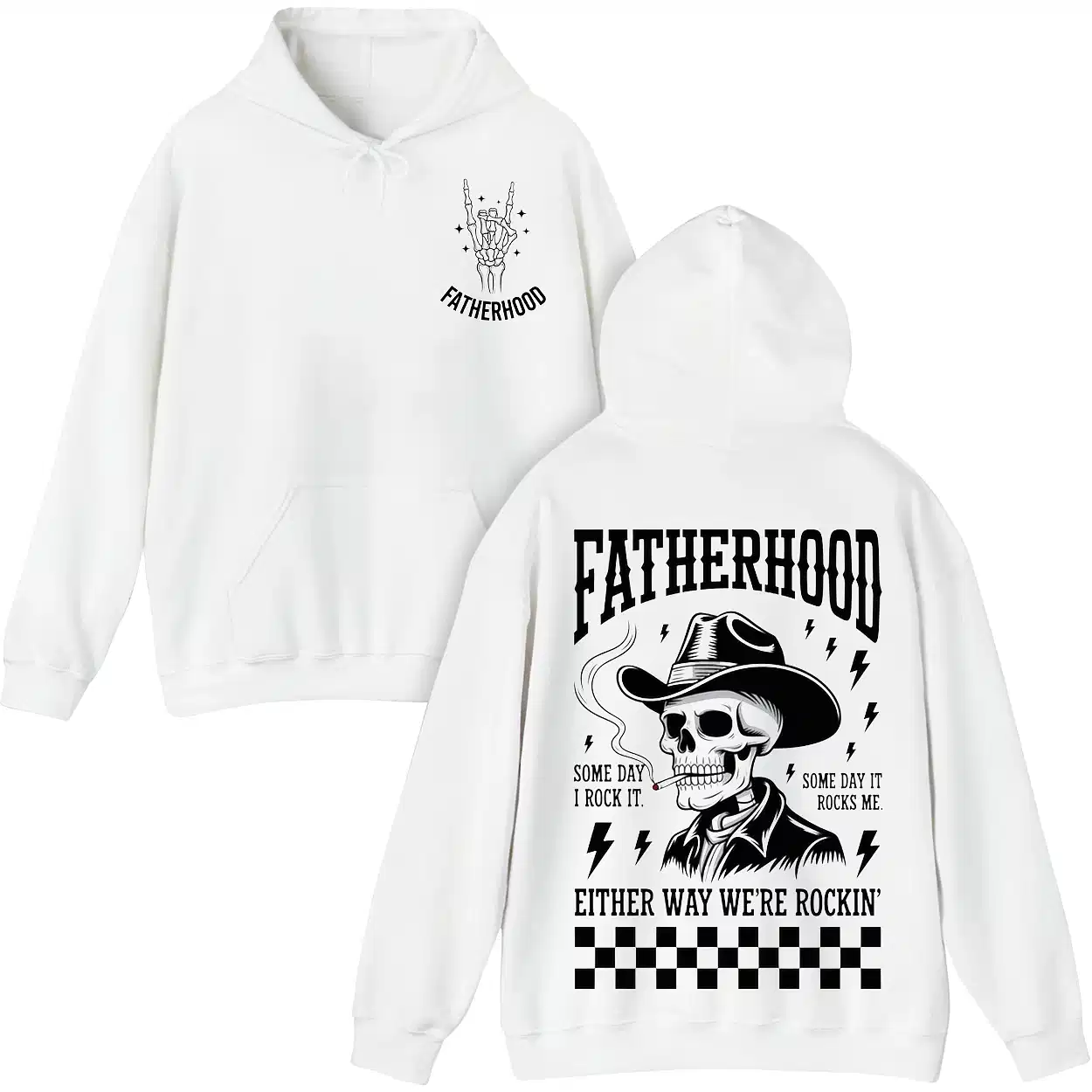 This Some Day I Rock It Skeleton Hoodie, Brings Humor And Style To Every Rocker Dad’s Wardrobe – Perfect For Father’s Day