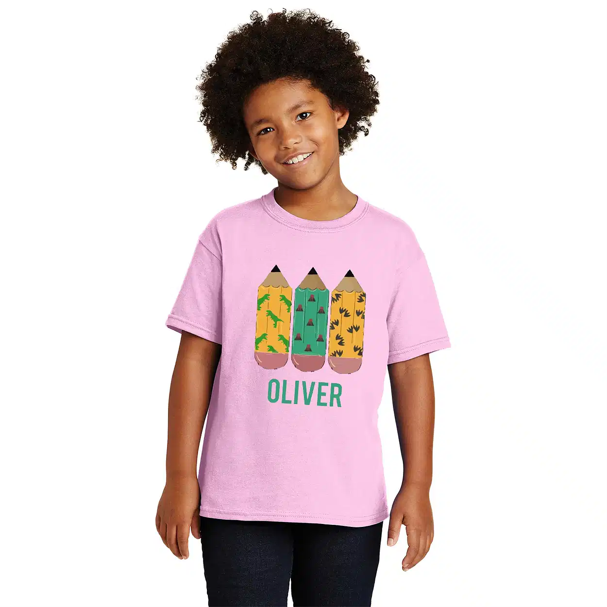 Personalized Back to School T-Shirt – Custom Crayon Shirt with Student Name – Boys & Girls First Day of School Outfit
