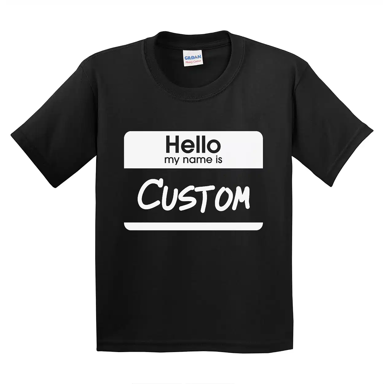 Hello My Name Is – Personalized T-Shirt with Custom Name Tag – Back to School | Office Party | Corporate Events | Custom Gift