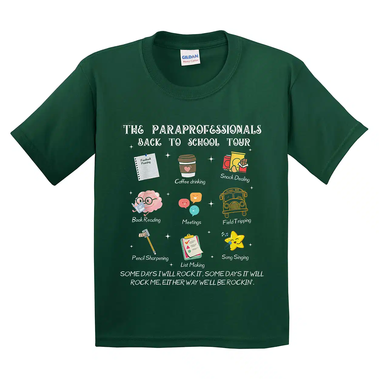 The Paraprofessional Back to School Tour First Day Of School T-Shirt - Unisex, Gift for Youth, Back To School