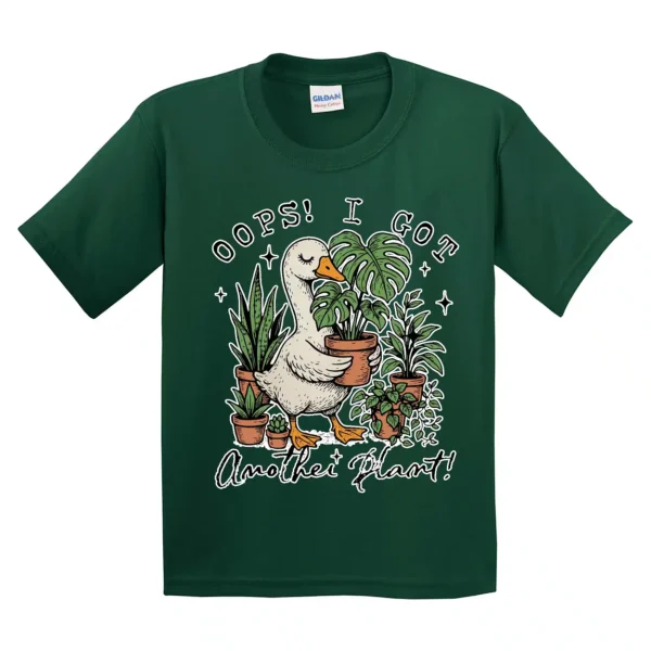 Oops I Got Another Plant T-Shirt – Funny Goose Plant Lover Tee – Sarcastic Gardening Humor Shirt – Vintage Meme T-Shirt for Gardeners - Image 4