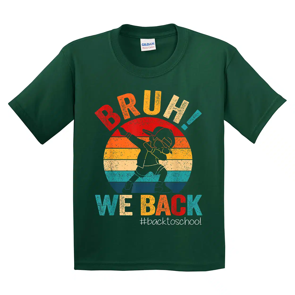 Groovy Bruh We Back Teachers Kids Funny Back To School T-Shirt - Unisex, Gift for Youth, Back To School