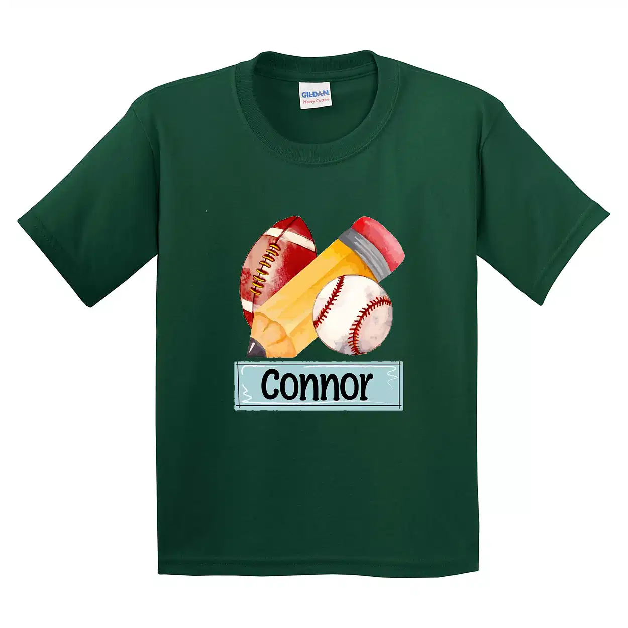 Personalized Alphabet T-Shirt – Custom Kids Name Tee | Hello My Name Is Tag | First Day of School Shirt | Back to School Gift