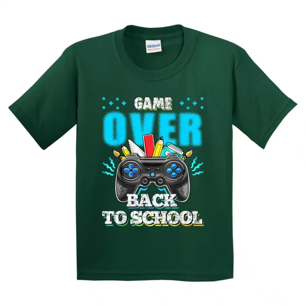 Back To School Game Over For Boy Kids Gamers Boys Student T-Shirt - Unisex, Gift for Youth, Back To School - Image 2