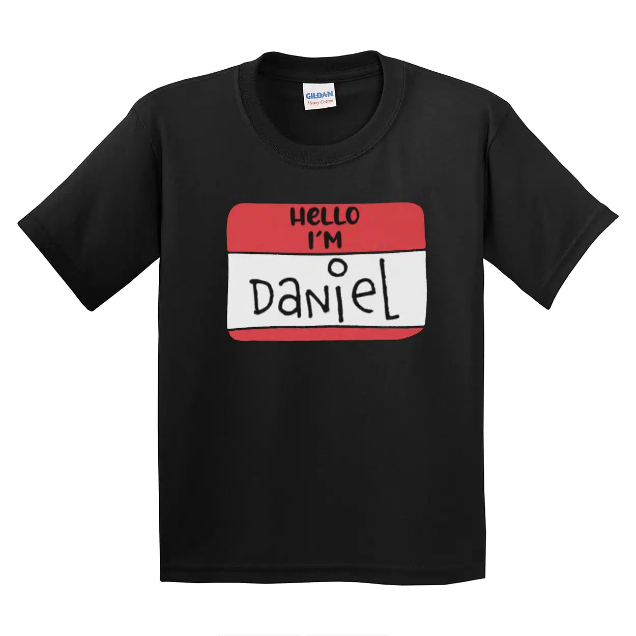 Personalized Alphabet T-Shirt – Hello My Name Is Tag | Back to School Tee | First Day of School Custom Kids Shirt