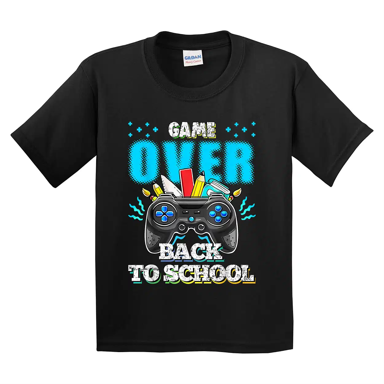 Back To School Game Over For Boy Kids Gamers Boys Student T-Shirt - Unisex, Gift for Youth, Back To School