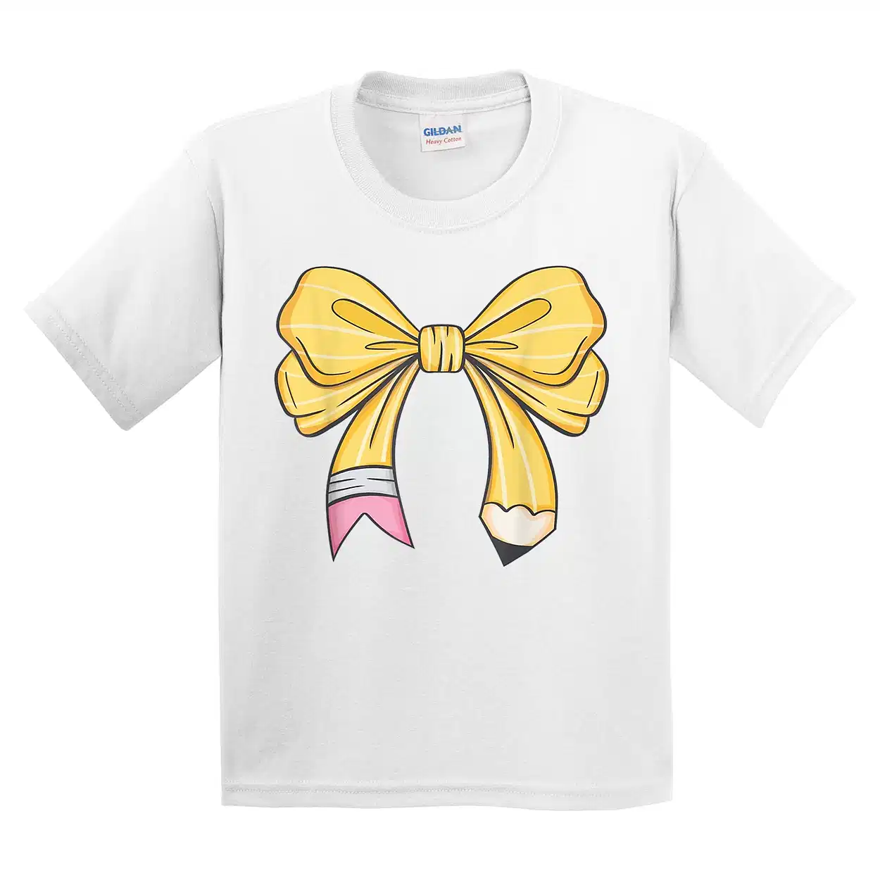 Coquette Pencil Bow Teacher Back To School T-Shirt - Unisex, Gift for Youth, Back To School