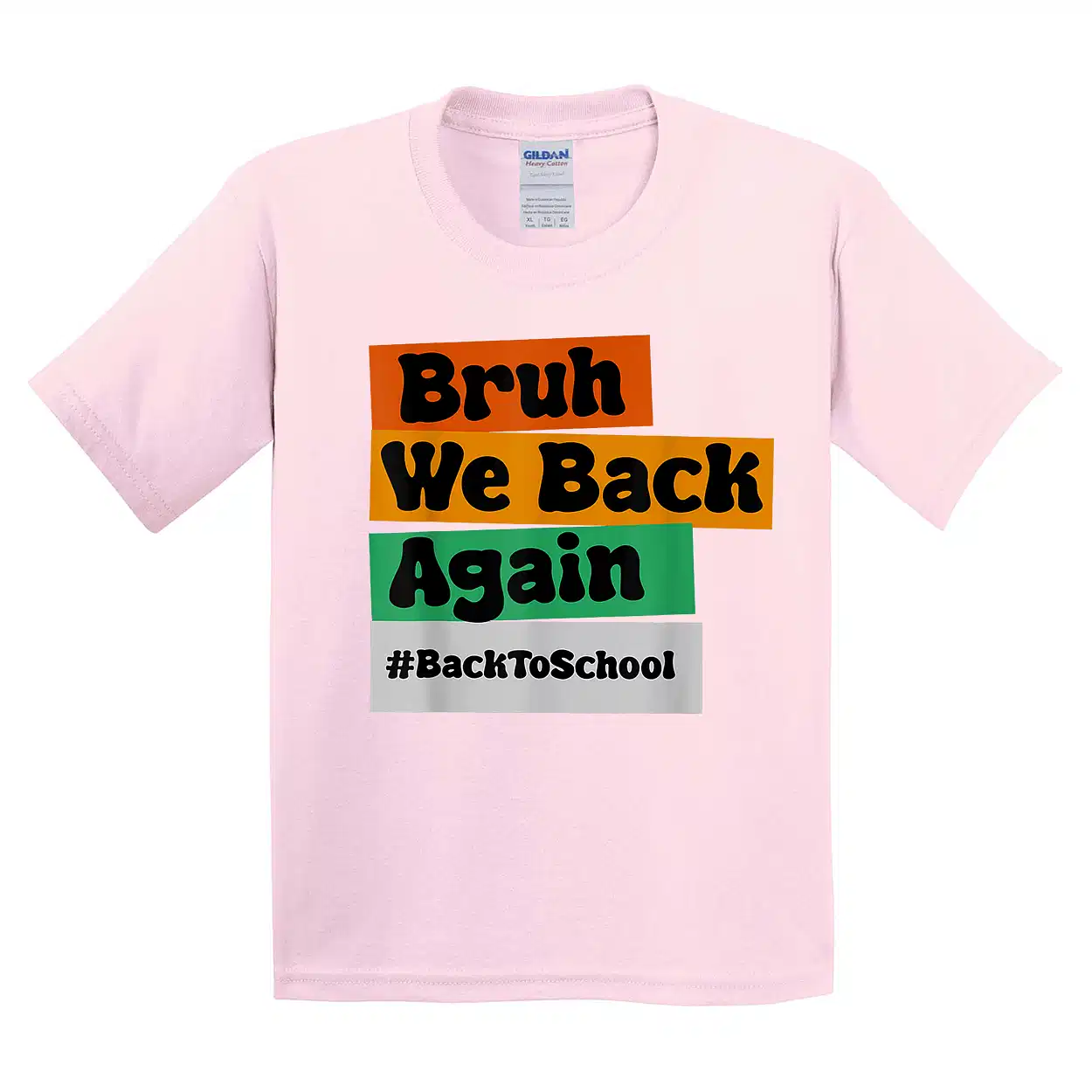 Bruh We Back Again Back To School T-Shirt - Unisex, Gift for Youth, Back To School