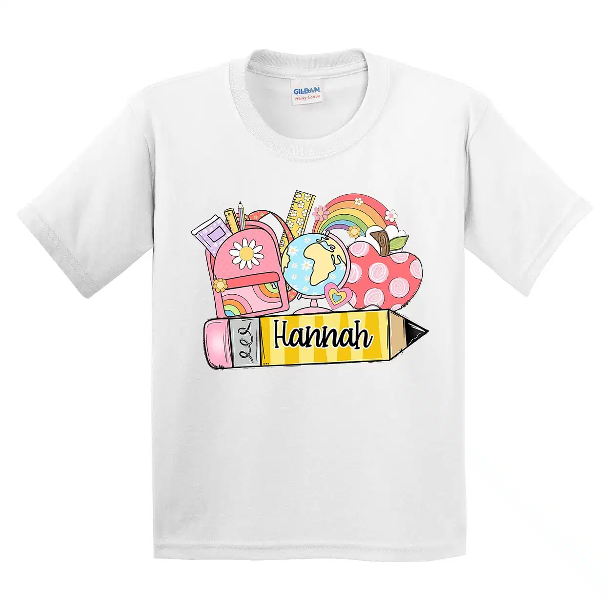 Custom Back To School T-Shirt – Personalized First Day Of School Shirt for Kids – Cute Kids Back to School Tee with Name