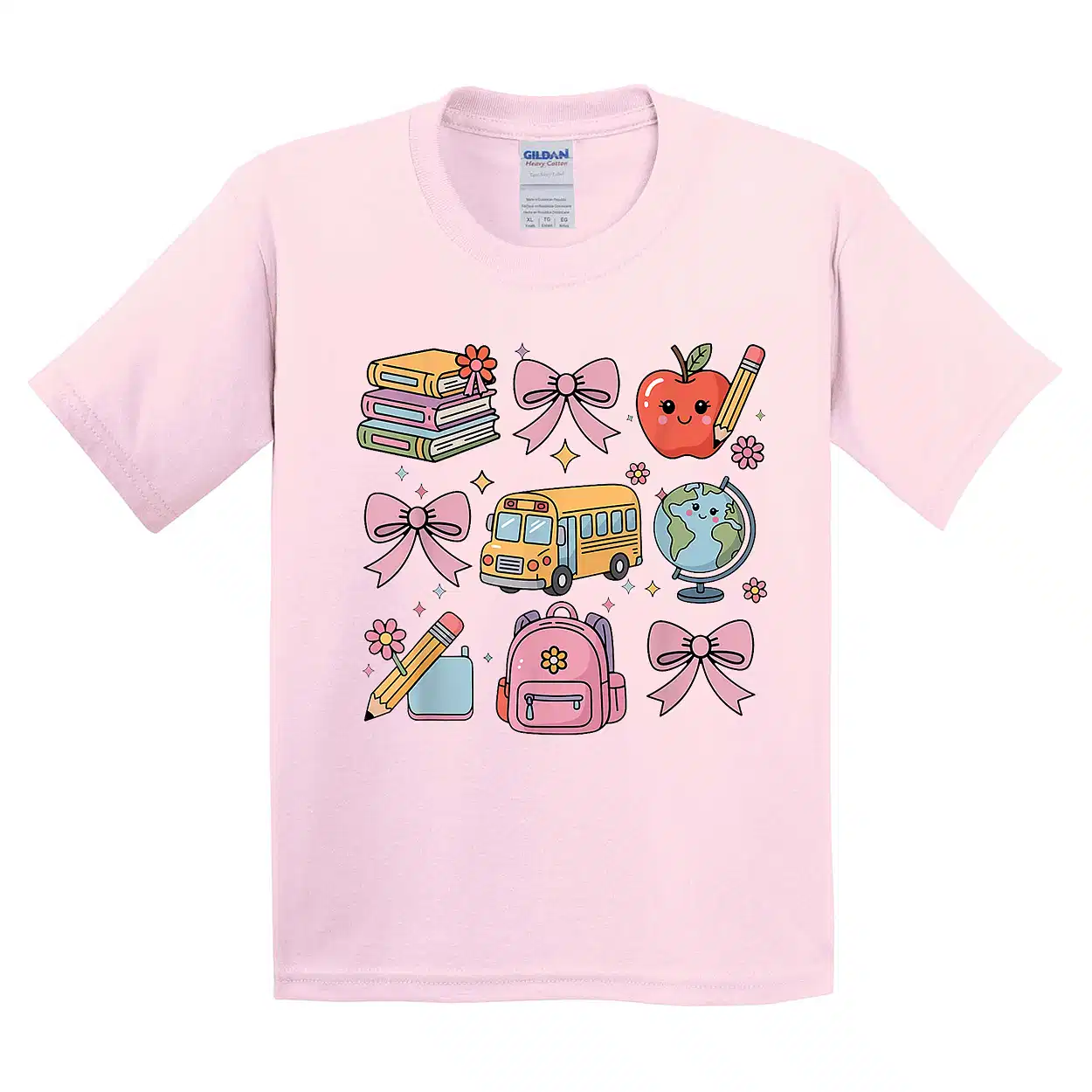 Back to School Coquette Teacher Women Girl Kindergarten PreK T-Shirt - Unisex, Gift for Youth, Back To School