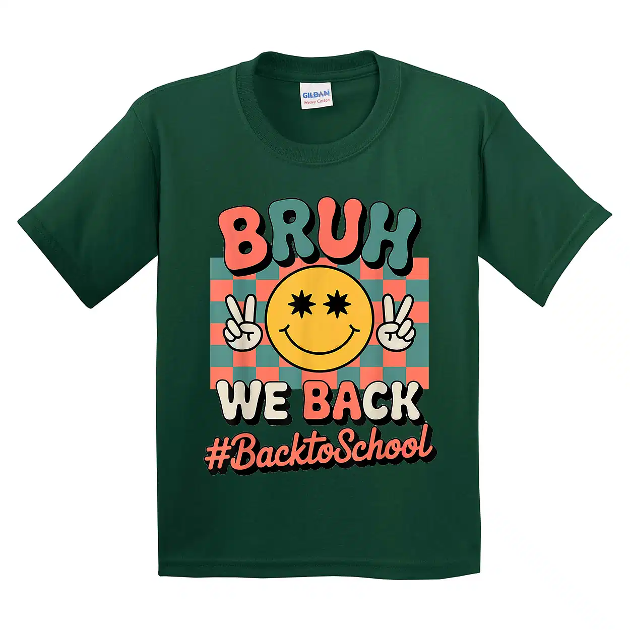 Bruh We Back Teachers Retro Back To School Boys Girls Kids T-Shirt - Unisex, Gift for Youth, Back To School