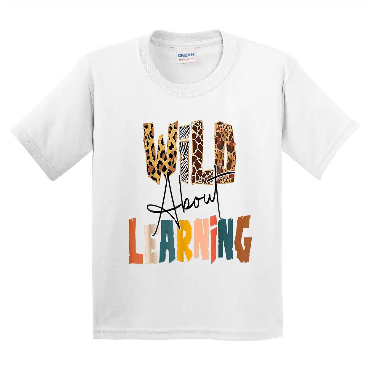 Wild About Learning Teacher Back To School Teaching T-Shirt - Unisex, Gift for Youth, Back To School
