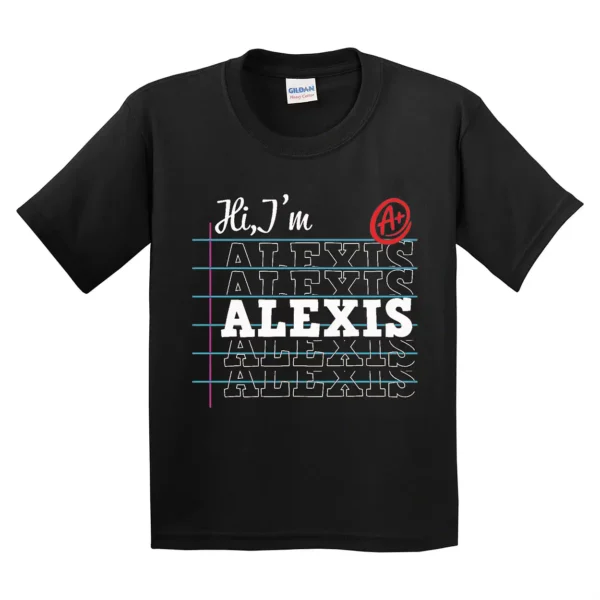 Custom Name Back To School Kids Shirt – “Hi I Am” Toddler First Day of School Tee - Image 3