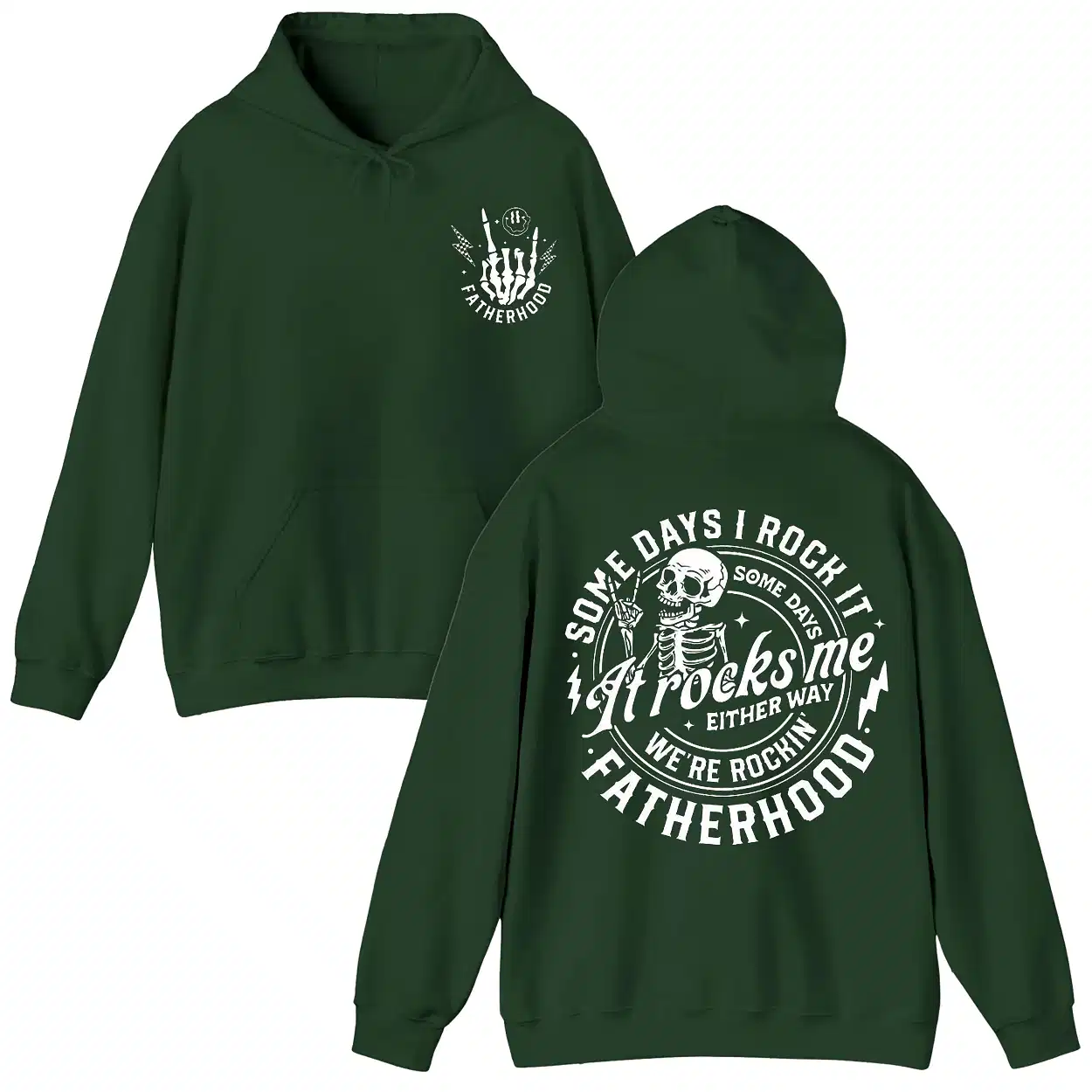 Fathers Day Hoodie, Cool Fatherhood Shirt, Dad Shirt, Grandpa Gift, Dad Gift, Back And Front Hoodie