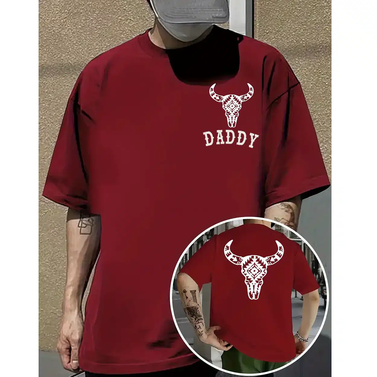 Boho Cow Skull T-Shirt – Western Aztec Bull Skull Tee – Wild West Cowboy & Cowgirl Shirt – Rodeo Graphic – Perfect Western Life Gift
