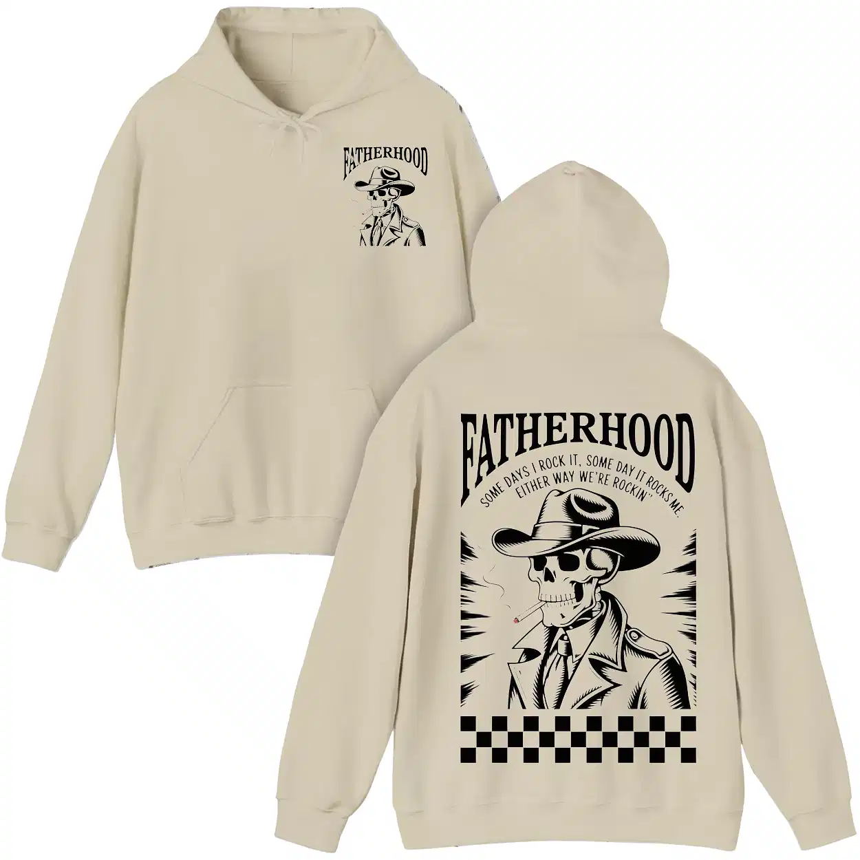 Skeleton Fatherhood Hoodie, Some Day It Rocks Me, The Best Father's Day Gift
