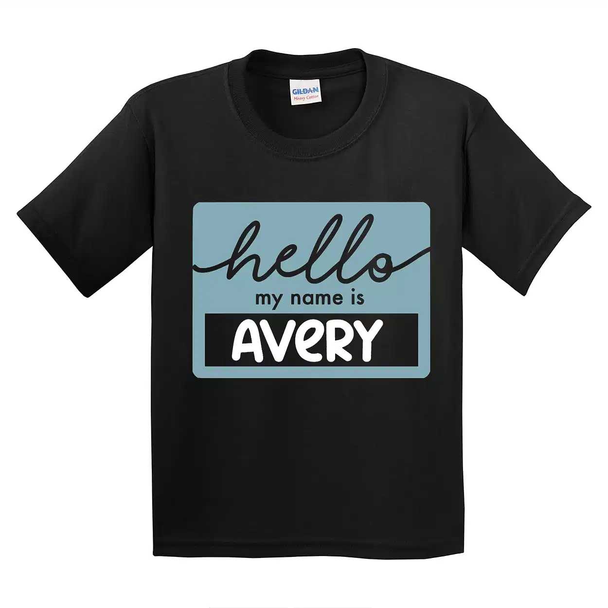 Hello My Name Is Custom Kids Name T-Shirt – Back To School Shirt – Toddler First Day of School Tee – Kindergarten Name