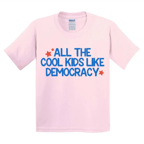 All The Cool Kids Like Democracy Youth Shirt – Future Voter Tee, Raise Them Liberal, Mini Feminist Toddler Shirt, Future Madam President - Image 2