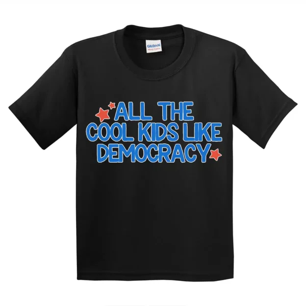 All The Cool Kids Like Democracy Youth Shirt – Future Voter Tee, Raise Them Liberal, Mini Feminist Toddler Shirt, Future Madam President - Image 3
