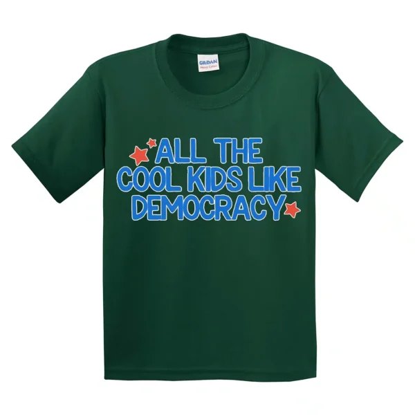 All The Cool Kids Like Democracy Youth Shirt – Future Voter Tee, Raise Them Liberal, Mini Feminist Toddler Shirt, Future Madam President - Image 4