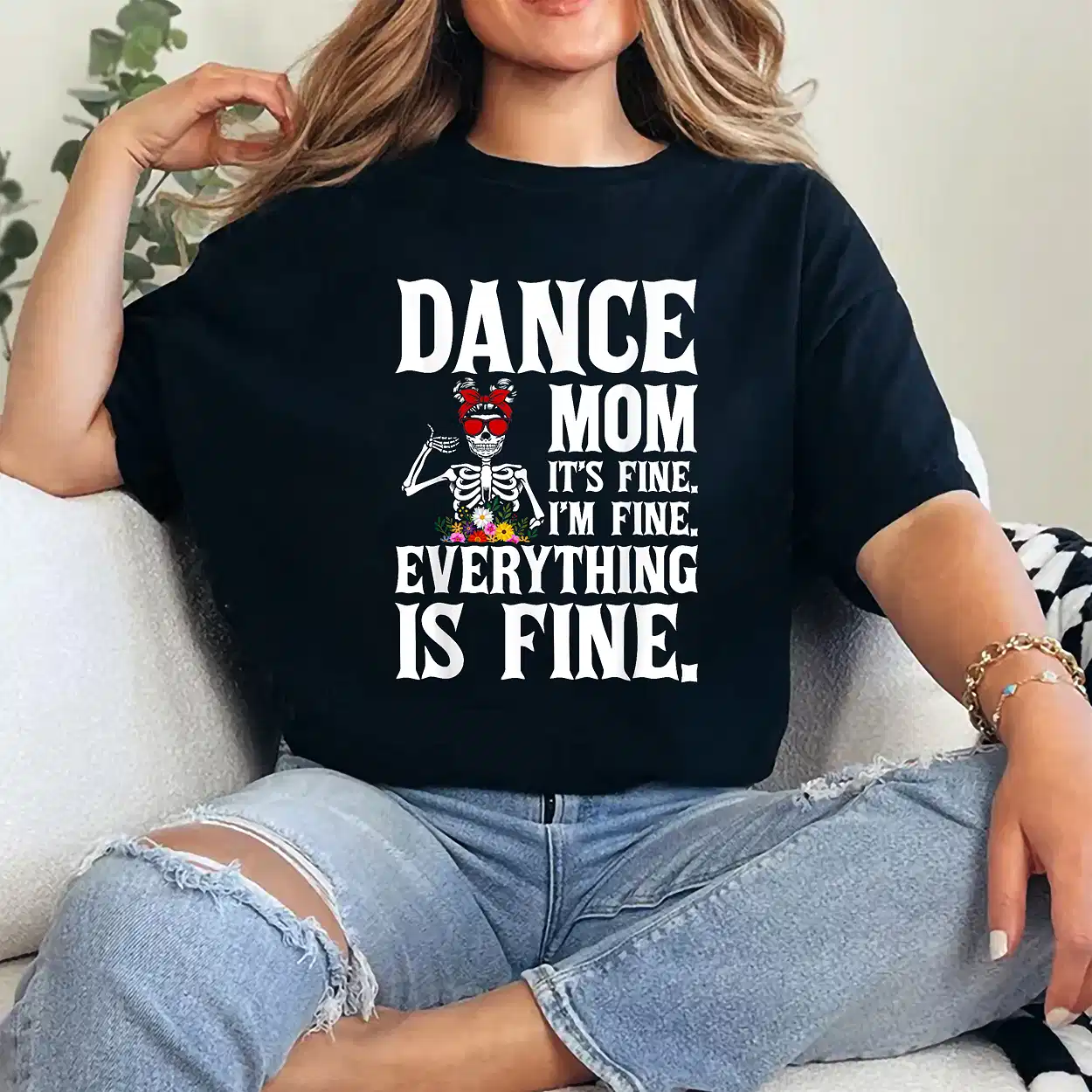 The Mom Tarot Card Skeleton Mama Halloween Mother's Day T-Shirt - Unisex, Gift for Halloween Day,  Gift for Mama